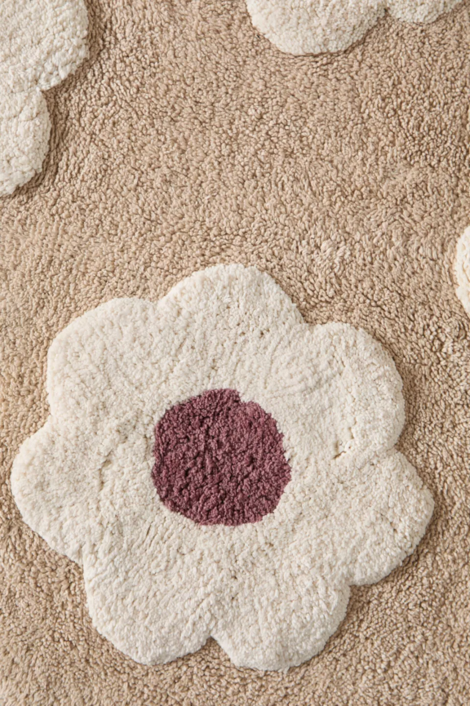 NOUS Kids Aurelle rond katoenen kindervloerkleed zand, foto 4