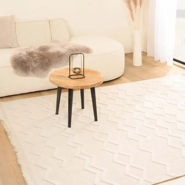 Nordic Weavers Japandi vloerkleed - Knit Aura wit 120x170