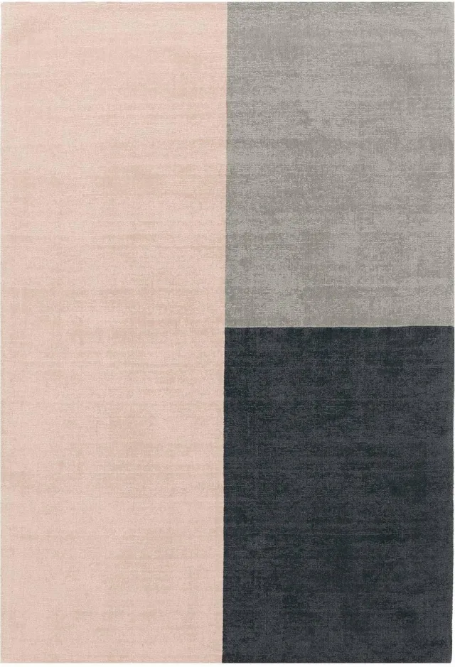Eazy Living Easy Living - Blox-Rug-Pink Vloerkleed - 160x230 - Rechthoek - Laagpolig Tapijt - Modern - Meerkleurig