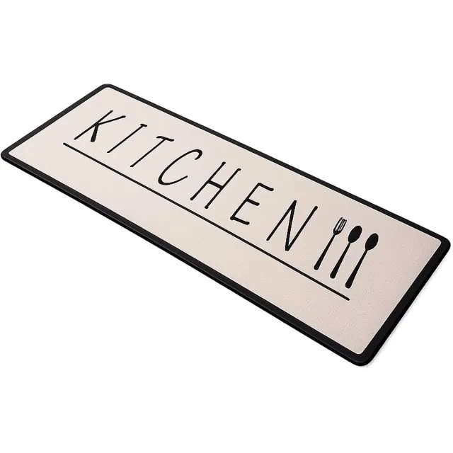 CUILINA Keukenloper Kitchen - Zand - 80x200 cm - Vloerkleden - Keuken Tapijt - Keukenmat - Loper Tapijt - Loper Vloerkleed