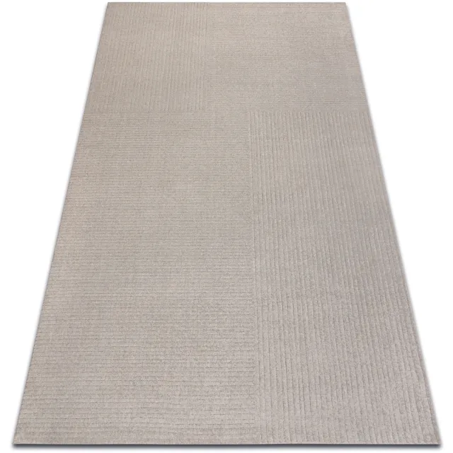 RUGSX Kleden Rugsx Wollen tapijt TEXTURA 488.23.LA110 OSTA - Lijnen, 200x300 cm Grijs