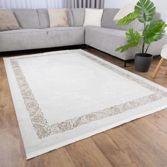 Koho Carpets Crème Tapijt Laagpolig Vloerkleed Koho Soft Lux - 200x290cm- Modern - Woonkamer - Salon - Slaapkamer - Eetkamer
