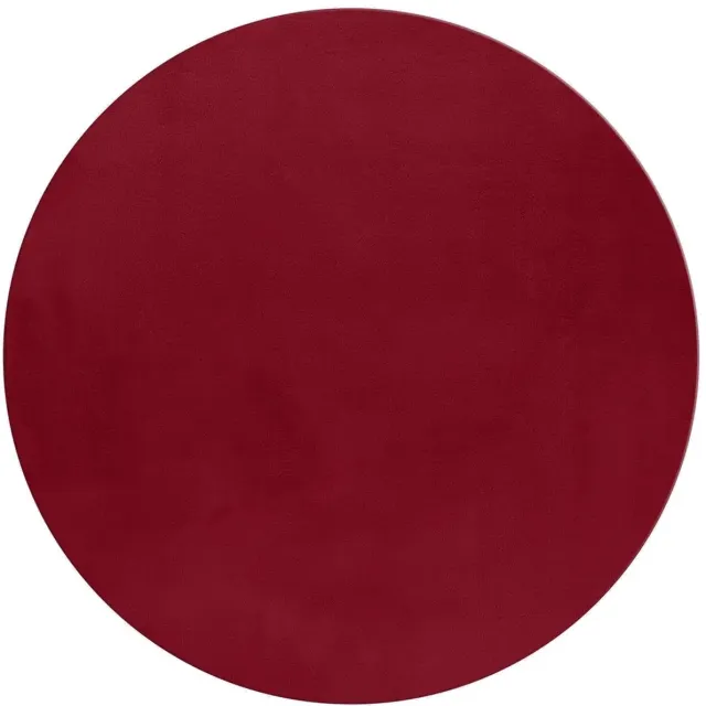Dutch XXL Rond Wasbaar Vloerkleed | Tapijt | Pouffy | Uni | Rood | 200x200 cm