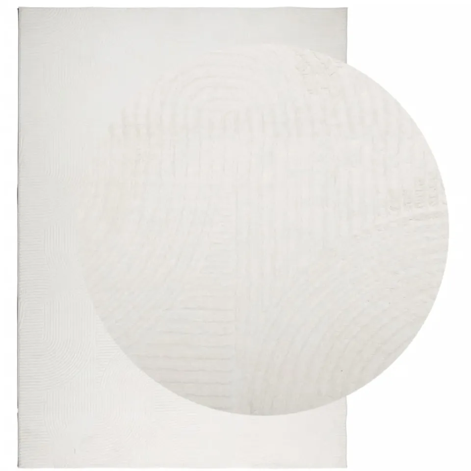 vidaXL Vloerkleed IZA laagpolig Scandinavisch 240x340 cm crèmekleurig, foto 2