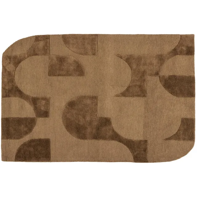 WOOOD Livo vloerkleed bruin brown