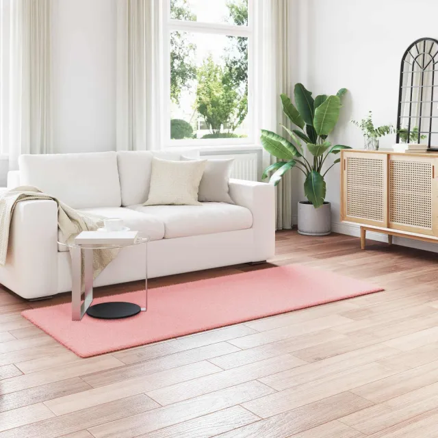 vidaXL Antislip vloerkleed van imitatie konijnenbont OLITE Roze, foto 2