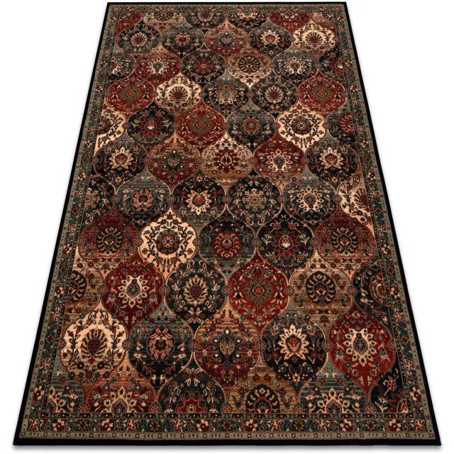 RUGSX Kleden Rugsx Wollen tapijt KASHQAI 4373 500 oosters, latwerk 240x340 cm Groen