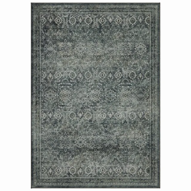 Moonay Vintage Vloerkleed Atlas Oosters 140x200 cm - Wasbaar Antislip Groen