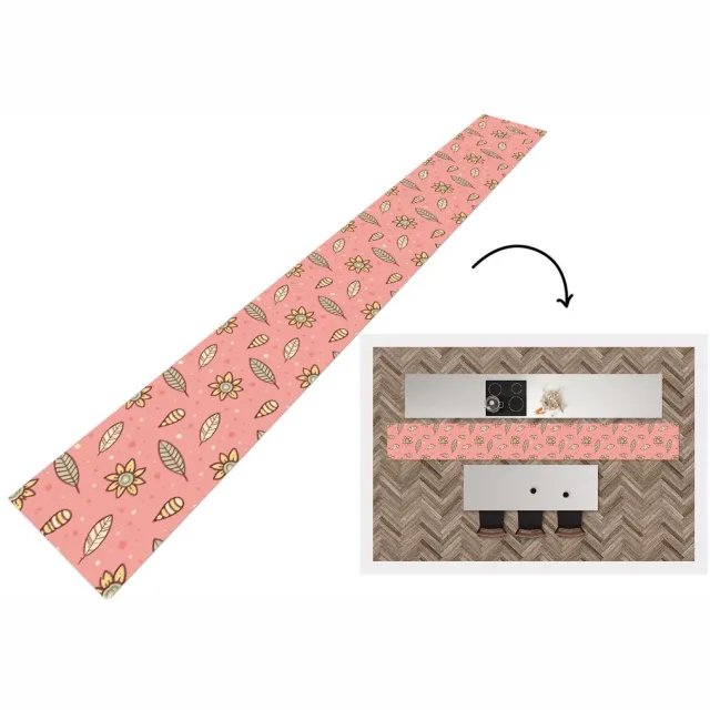 KitchenYeah Keukenloper - Keukenmat - Patronen - Bloemen - Bladeren - Keuken vloerkleed Multicolor
