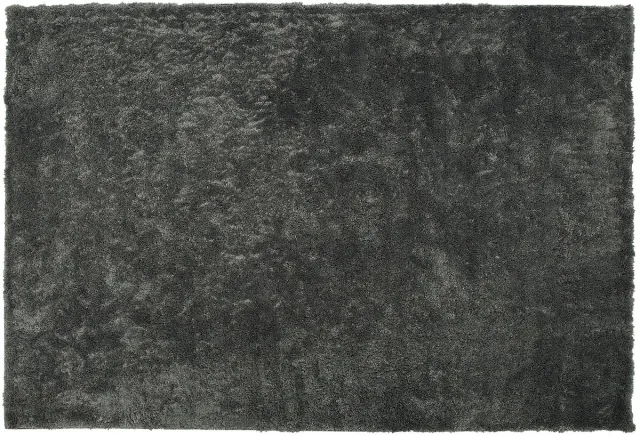 Beliani EVREN - Shaggy vloerkleed - Donkergrijs - 200 x 300 cm - Polyester