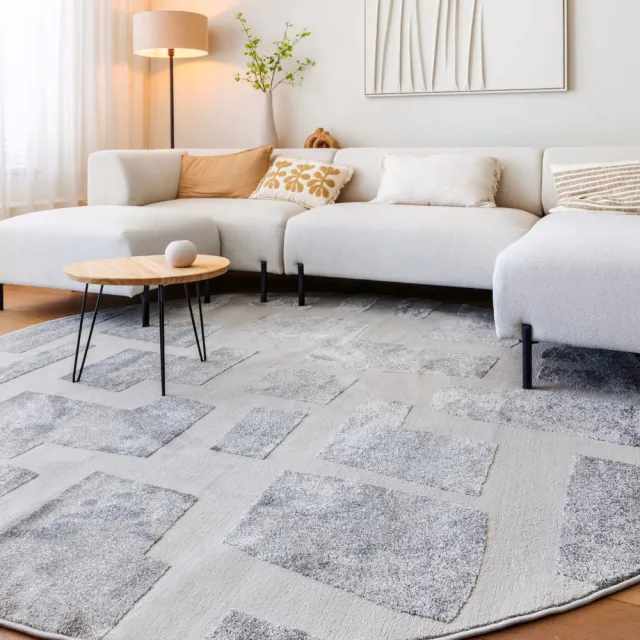 Nordic Weavers Rond vloerkleed Scandinavisch - Contour Stone grijs 160