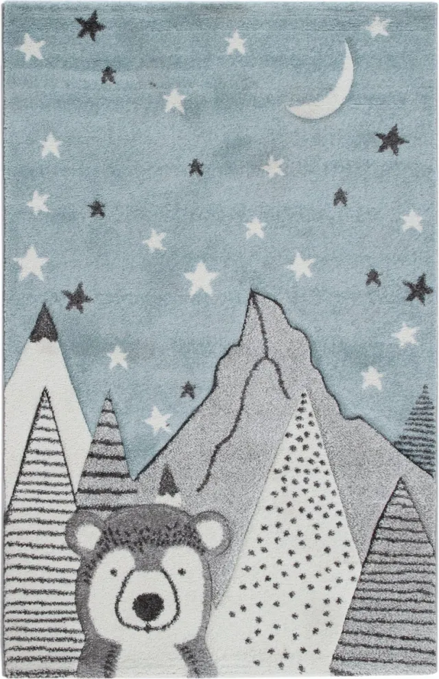 ABC Vloerkleed Kids Premium Nordic Design 3 - ABC - Vloerkleden - Blauw; Grijs - Polypropyleen