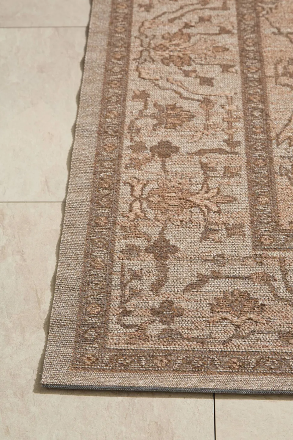 NOUS Living binnen- en buitenvloerkleed Golan donkerbruin (290x200 cm), foto 2
