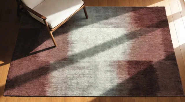 Louis de Poortere Wasbaar Binnen & Buiten Vloerkleed - 170 x 240 cm - Louis De Poortere Sendai Rosebud - Laagpolig Tapijt - Gerecycled PET - Made in Belgium - Circulair Rood