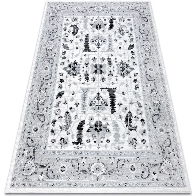 RUGSX Kleden Rugsx Tapijt ARGENT - W7039 Bloem grijs / 160x220 cm