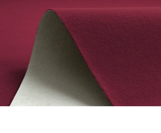 RUGSX Kleden Rugsx Tapijt met rubber bekleed RUMBA 1375 éénkleurig 200x450 cm Bordeau
