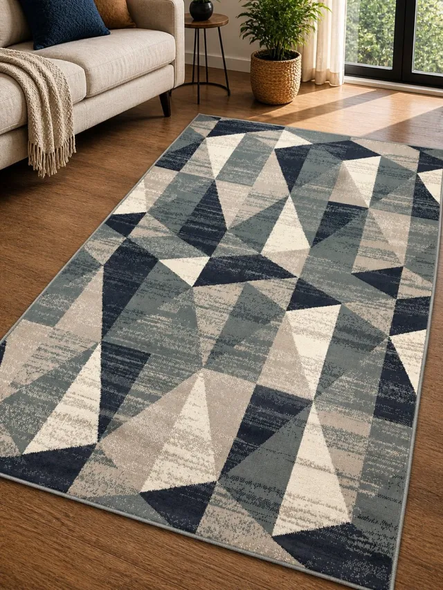Aledin Carpets Tabriz - Vintage Vloerkleed 160x230 cm - Laagpolig - Tapijten woonkamer donkerblauw