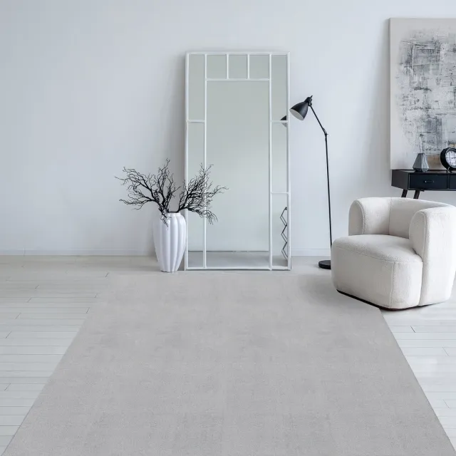 Mia´s Teppiche Mia’s Teppiche Taos – superzacht kortflor vloerkleed met antislip rug, wasbaar, grijs, 80 x 150 cm