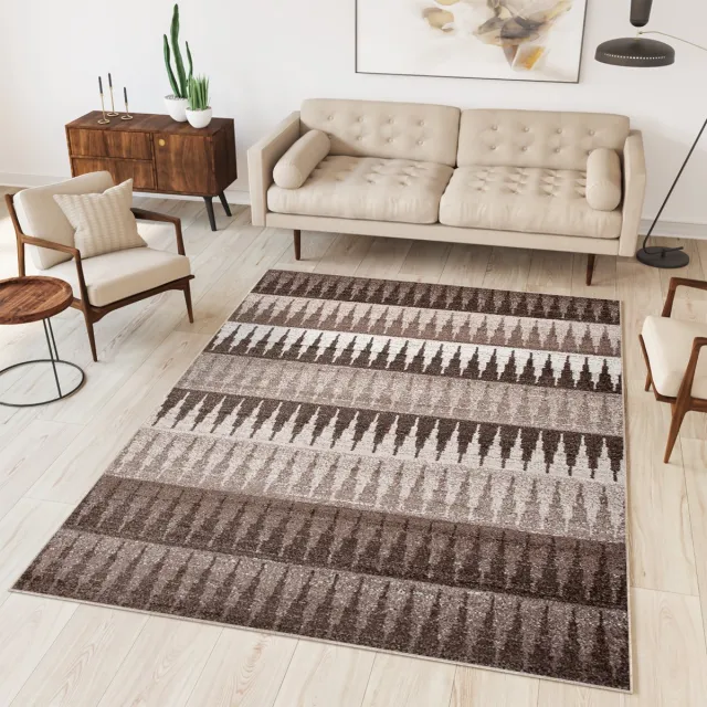 Tapiso Sari Vloerkleed Beige Bruin Woonkamer Tapijt Creme Bruin