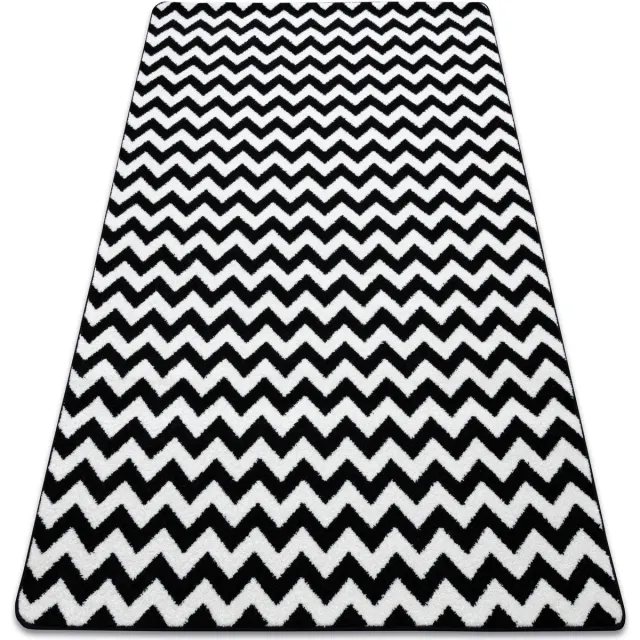 RUGSX Kleden Rugsx Tapijt SKETCH - F561 room/zwart - Zigzag 240x330 cm Beige