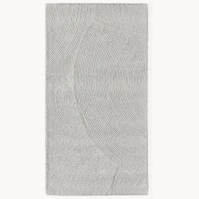 Westwing Collection Handgetuft wollen vloerkleed Eleni Grijs