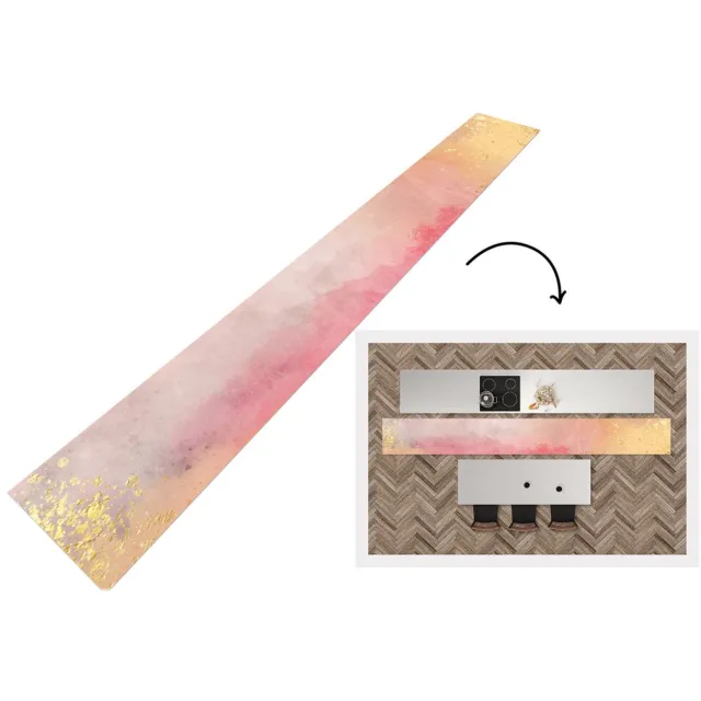 KitchenYeah Keukenloper - Loper keuken - Verf - Abstract - Design - Keukenloper vinyl multicolor