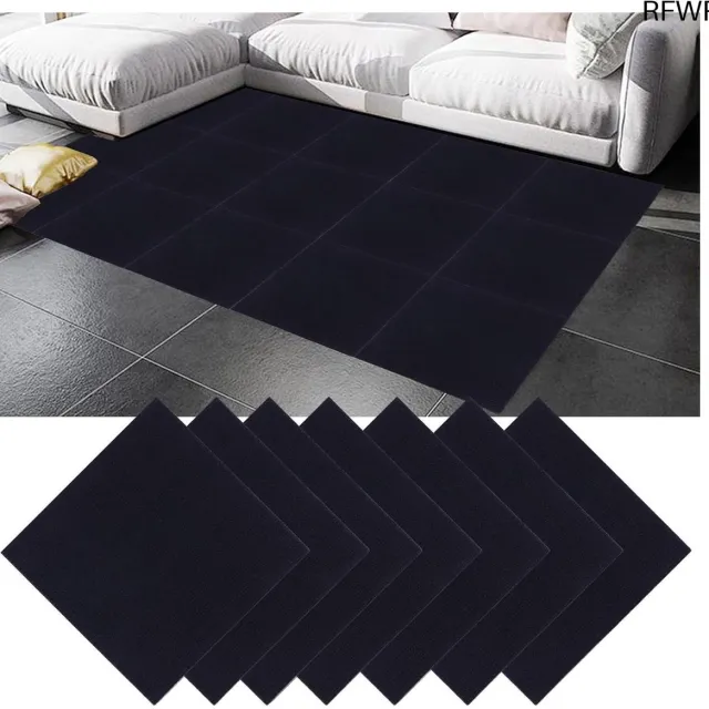 RFWR Zelfklevende tapijttegels 30x30 cm - 30 stuks - Donkerblauw voor kantoor en woonkamer