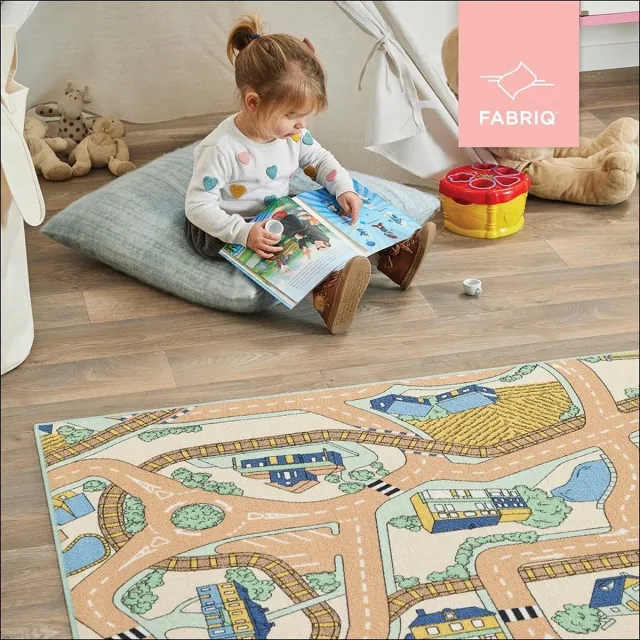 FABRIQ Kindertapijt Tapijt voor kinderen – kinderkamer tapijt – children rooms rug – vloerkleed voor kinderslaapkamer Desert Mist - Multicolor