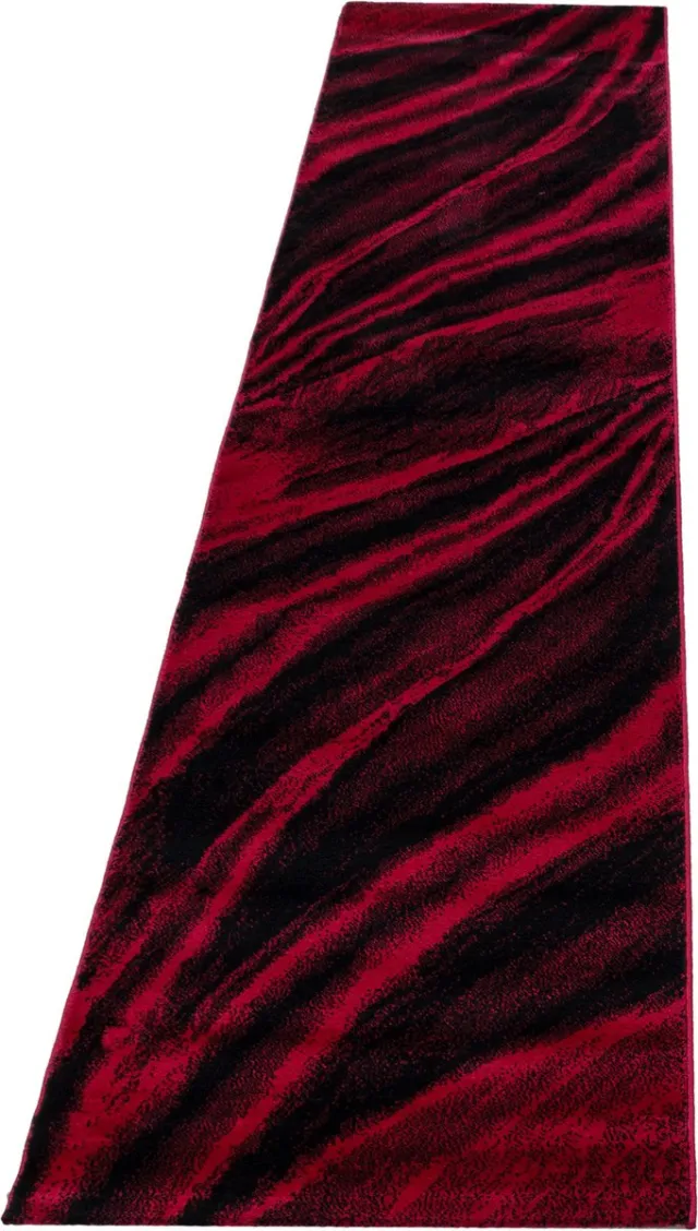 Ayyildiz Miami Vloerkleed – Rood – Laagpolig met Golvend Design
