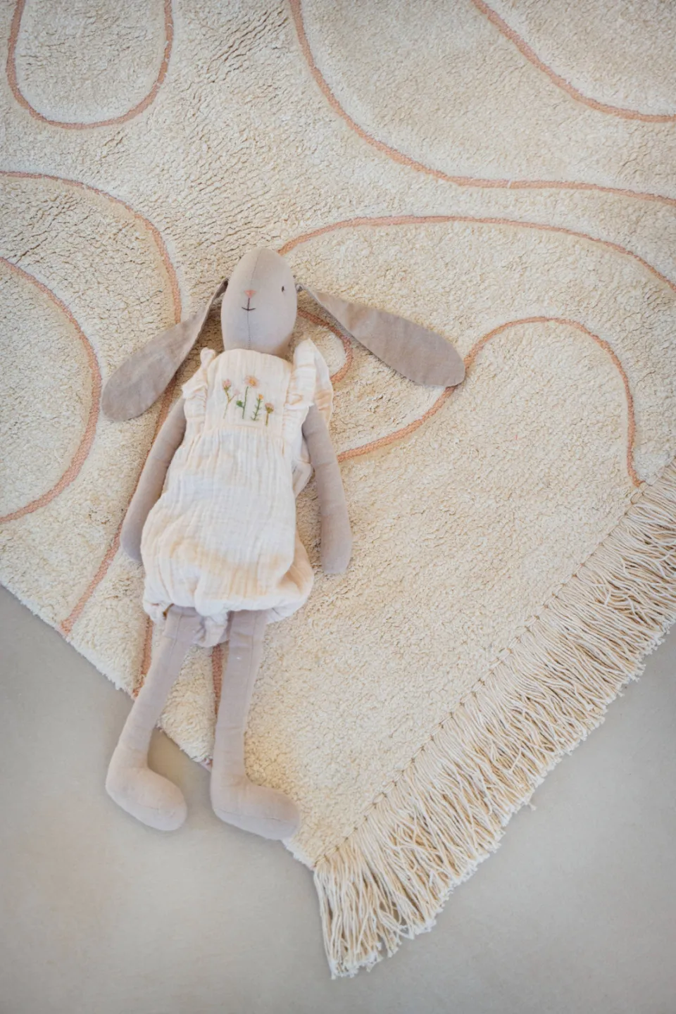 Tapis Petit kindervloerkleed Vera (130x90 cm) crème/roze, foto 2