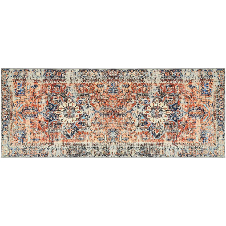 vidaXL Vloerkleed ORIZ Oranje 80 x 200 cm 100% polyester