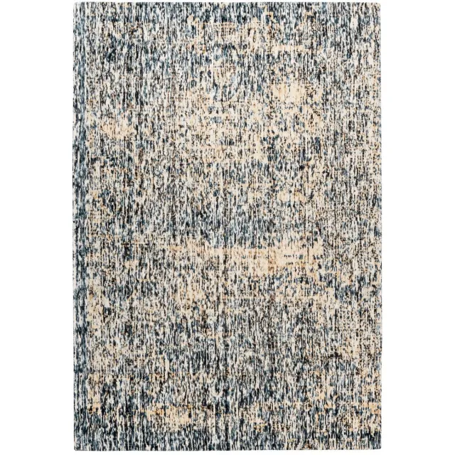 Padiro design laagpolig vloerkleed 200 x 290 cm - lichtbeige - modern abstract ontwerp - voor vloerverwarming - van viscose en katoen