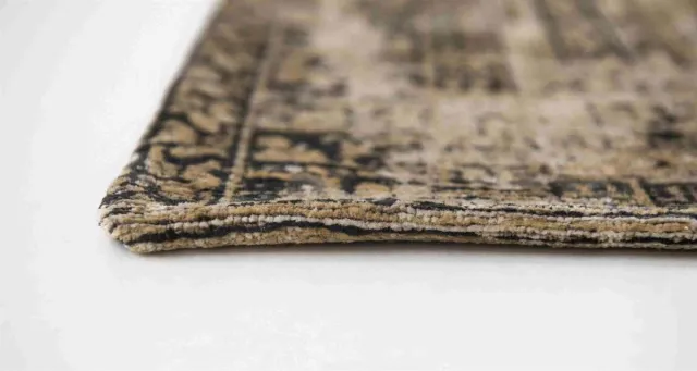Louis de Poortere Wasbaar Binnen & Buiten Vloerkleed - 170 x 240 cm - Louis De Poortere Hadschlu Agha Old Gold - Laagpolig Tapijt - Gerecycled PET - Made in Belgium - Circulair Beige
