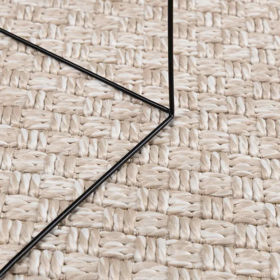 vidaXL Vloerkleden Rond FARO Crème Ø 120 CM Polyester, foto 3