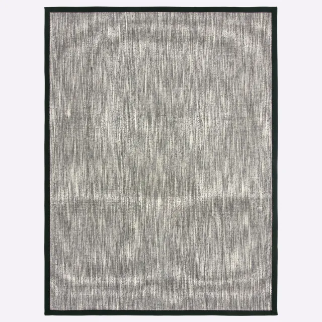 vloerkleed zwart gemêleerd bouclé
