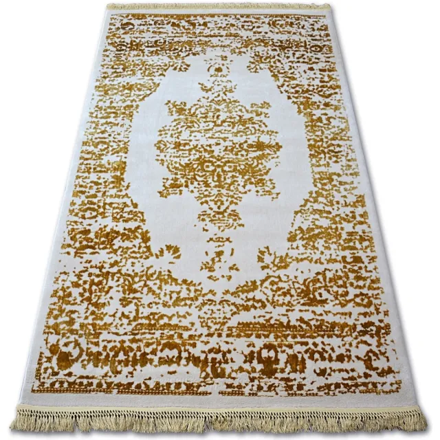 RUGSX Kleden Rugsx Tapijt ACRYL MANYAS 192AA ivoor / goud Wit