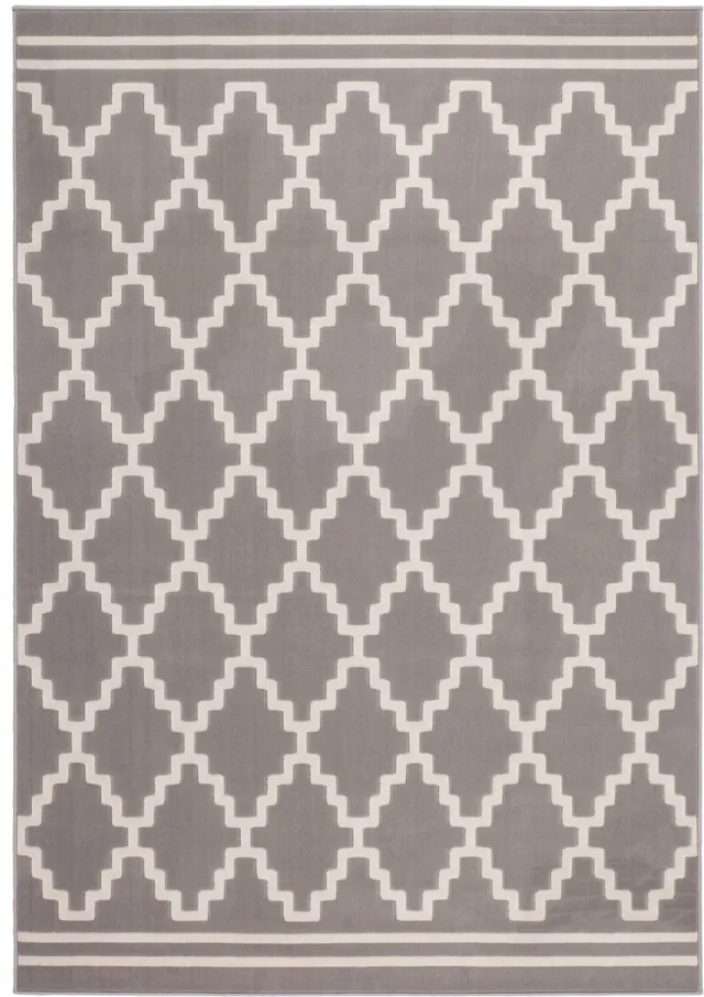 Padiro stijlvol laagpolig vloerkleed 80 x 150 cm - crème / offwhite - geometrisch boho-patroon - voor vloerverwarming - van polypropyleen beige