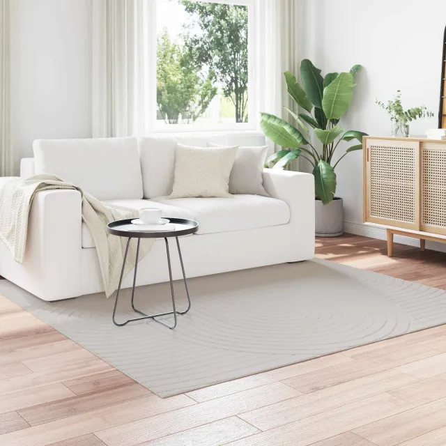 vidaXL Binnen kleed SIROLO Zand 200 x 280 cm Polyester Medium Pile, foto 2