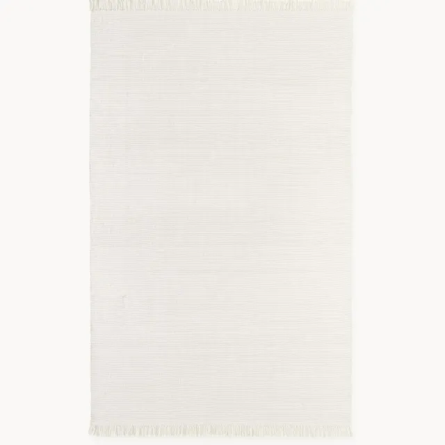 Westwing Collection Handgeweven in- & outdoor vloerkleed Sumit Wit