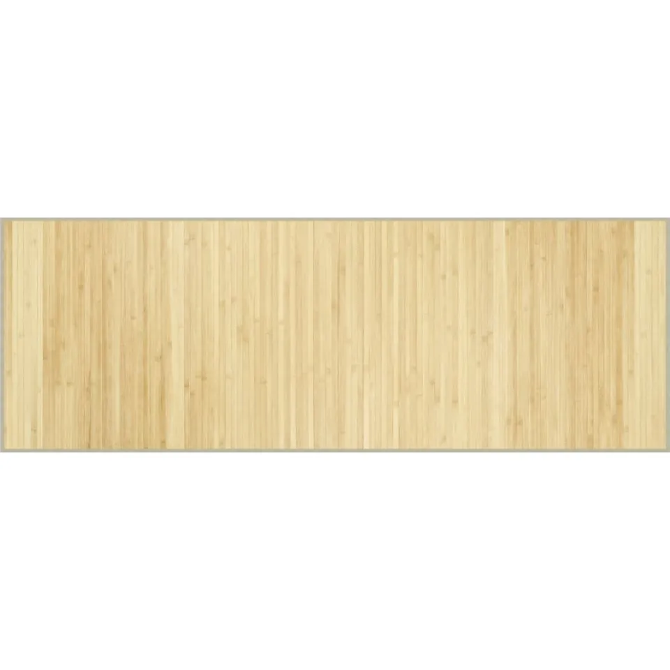 vidaXL Vloerkleed rechthoekig 70x200 cm bamboe lichtnaturel beige, foto 3
