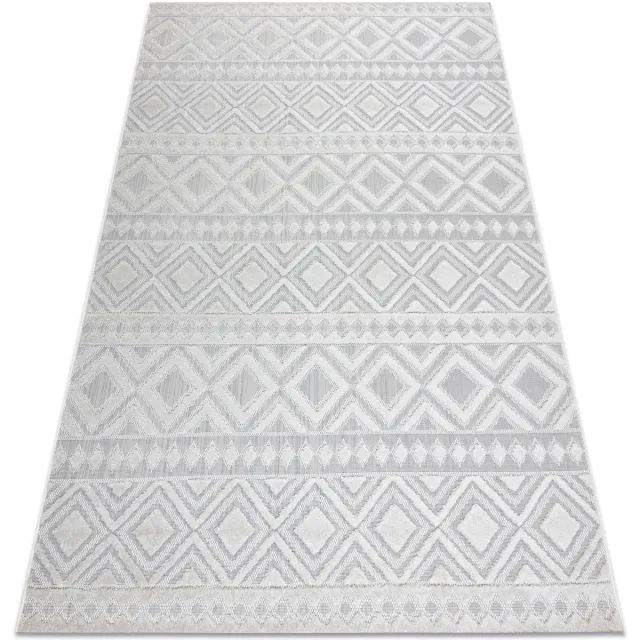 RUGSX Kleden Rugsx Tapijt Structureel SOLE D3851 Boho, diamanten Plat Beige