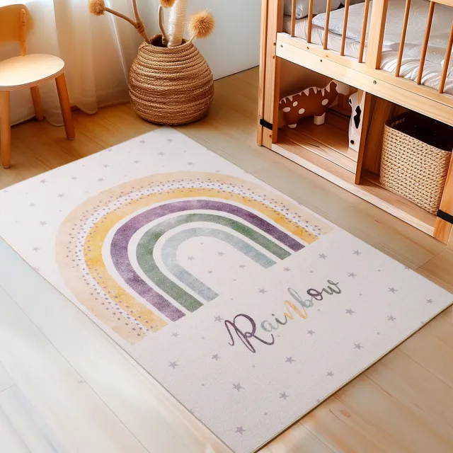 Muratap Play Kids - Vloerkleed Kinderkamer - Rainbow - Laagpolig Speelkleed - Multi multikleur, foto 3