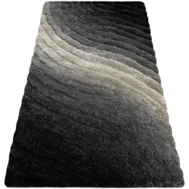 RUGSX Kleden Rugsx Tapijt shaggy FLIM 006-B1 modern, Golven Grijs