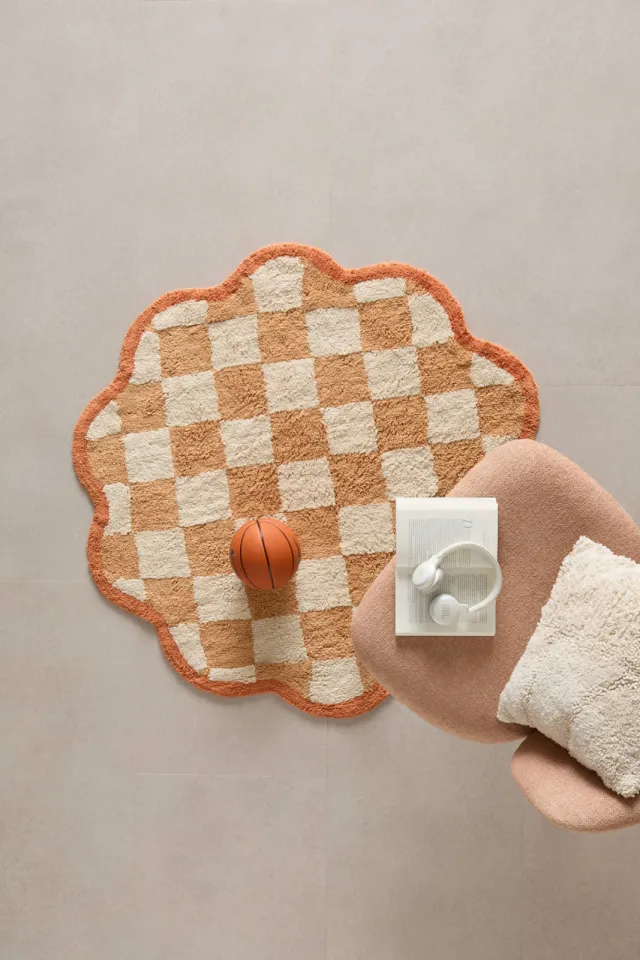 NOUS Kids Soof kindervloerkleed beige oranje, foto 2