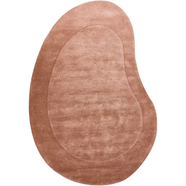 Beliani MASSO - Vloerkleed - Goudbruin - Viscose