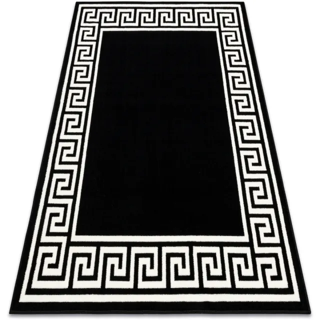 RUGSX Kleden Rugsx Tapijt BCF Morad GREK grieks - zwart 60x110 cm