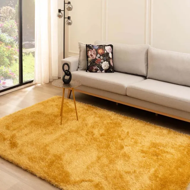 Tapeso Velvet vloerkleed - Posh goud 200x300