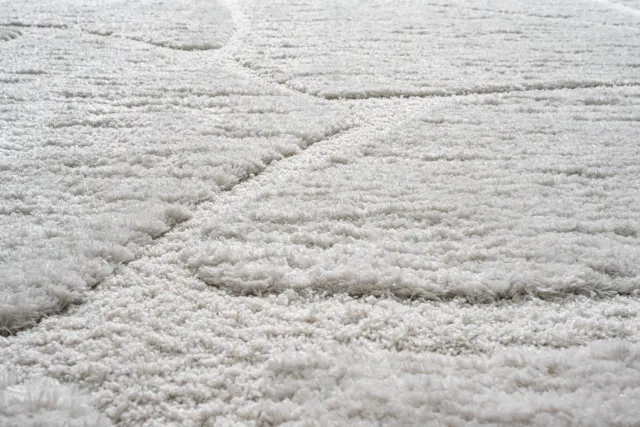 Tapis Home Tapison Home Kyoto 014.0067.6191 SH2 Vloerkleed - 160 x 230 cm - Wit - Organisch - Polyester - Eetkamer, Woonkamer, Slaapkamer - Abstract, Effen - Modern, Scandinavisch