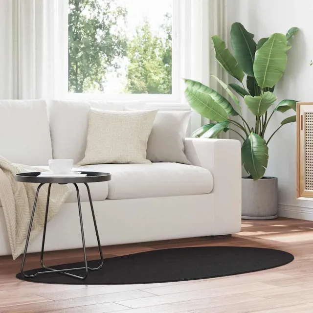 vidaXL Tapijt HUARTE Zwart 80 x 150 cm Polyester, foto 2
