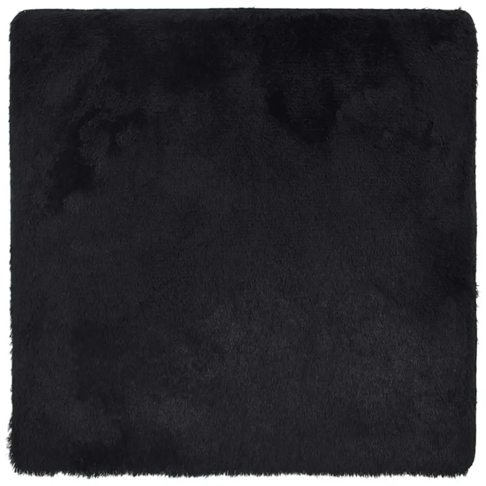 vidaXL Hoogpolig vloerkleed NAVARRA 240x240 cm polyester zwart, foto 3